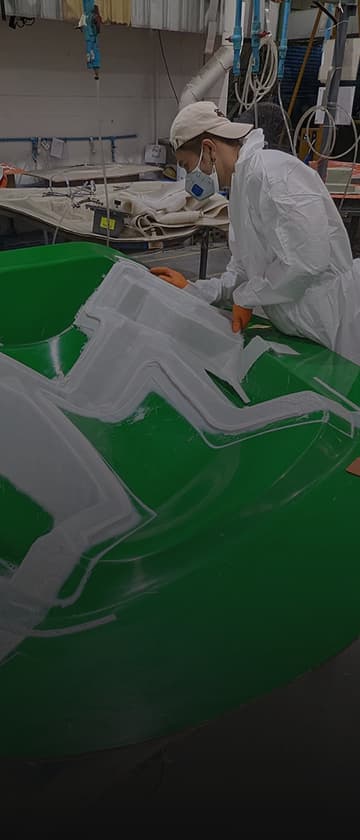 Close up of 5-axis CNC machined surface